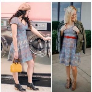 Anthropologie Finley Plaid Dress